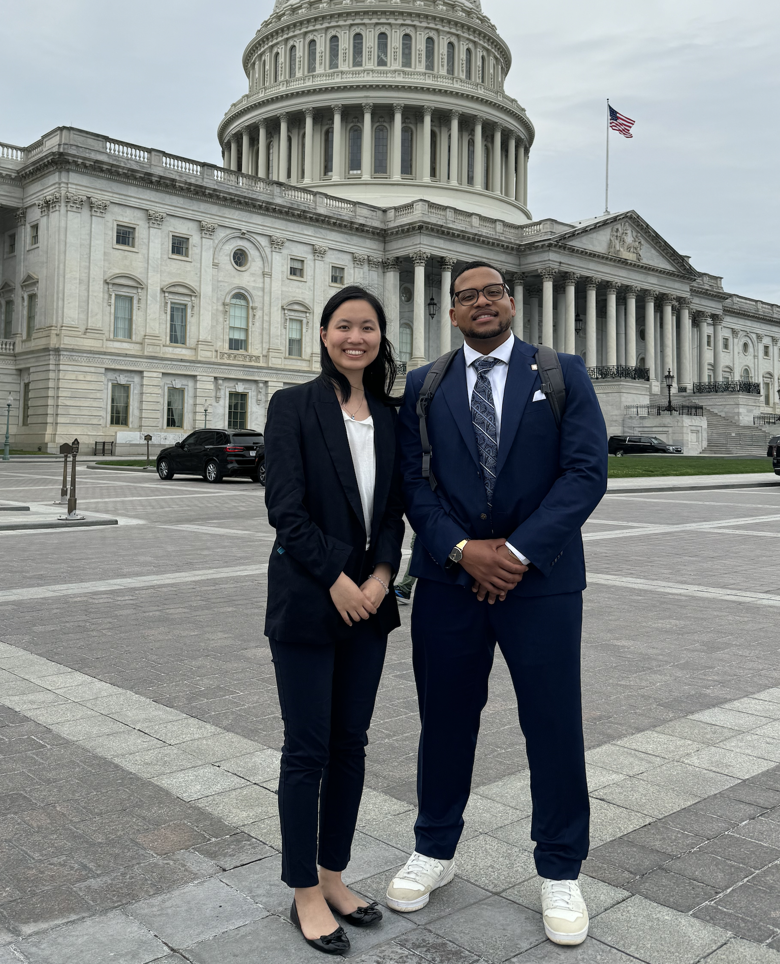 Jayson Davidson and Grace Hu at US Capitol