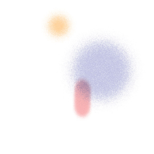 Decorative abstract stylized circles.
