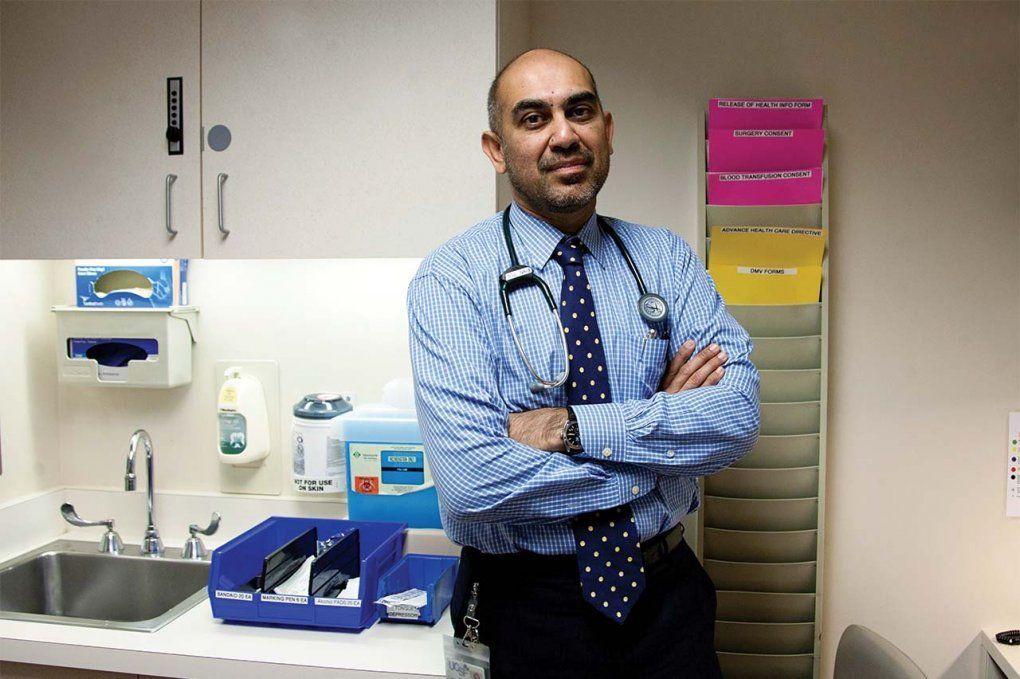 Adil Daud in a clinical setting.