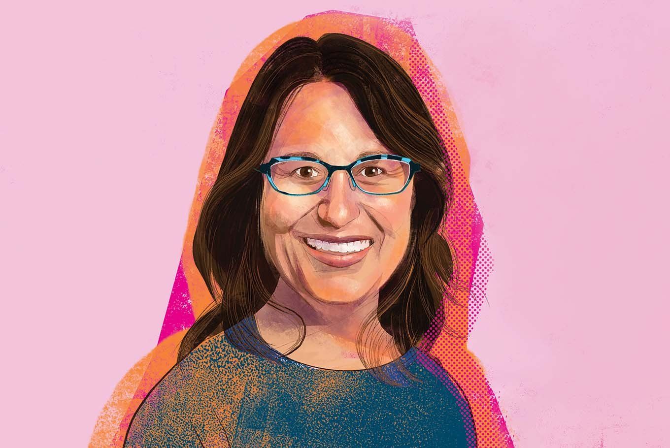 Illustrated portrait of Maria Lopez