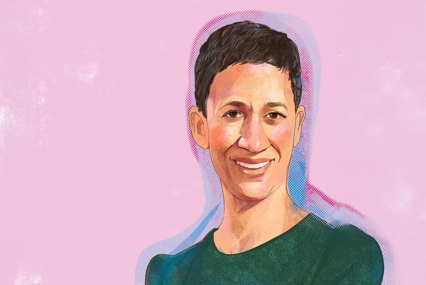 Illustrated portrait of Ronni Brown
