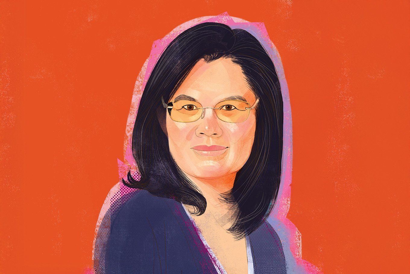 Illustrated portrait of Jian Zhang