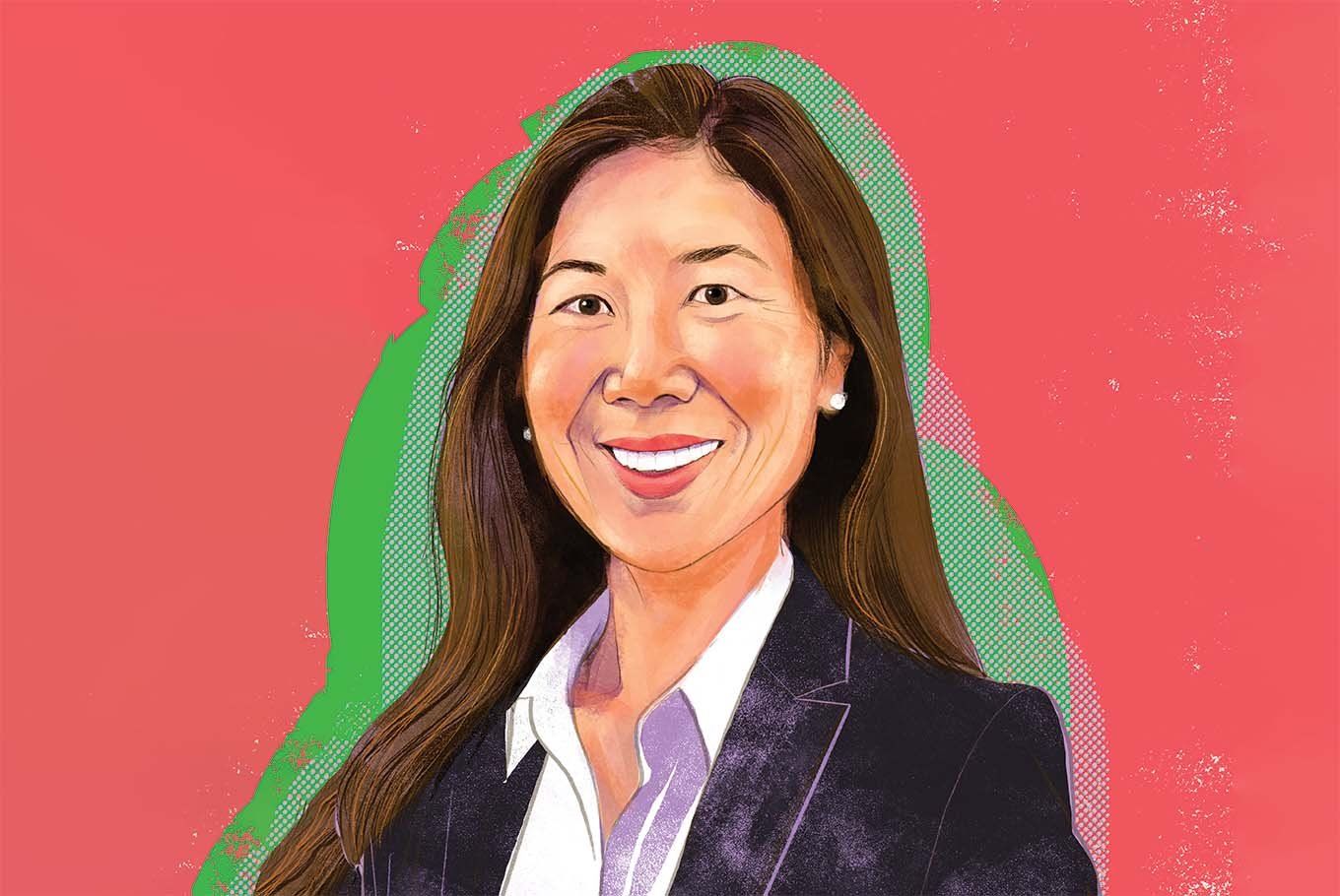 Illustrated portrait of Lisa Oei