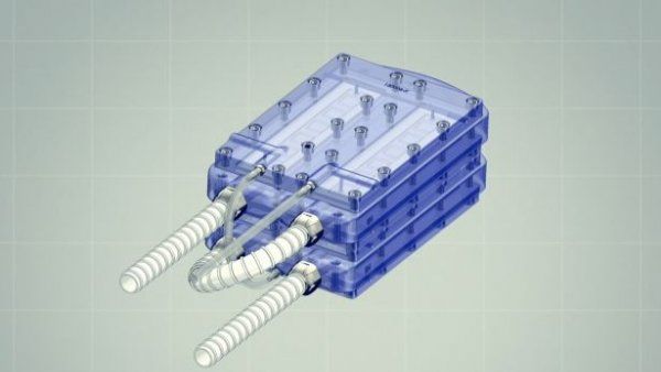 rendering of the bioartificial kidney