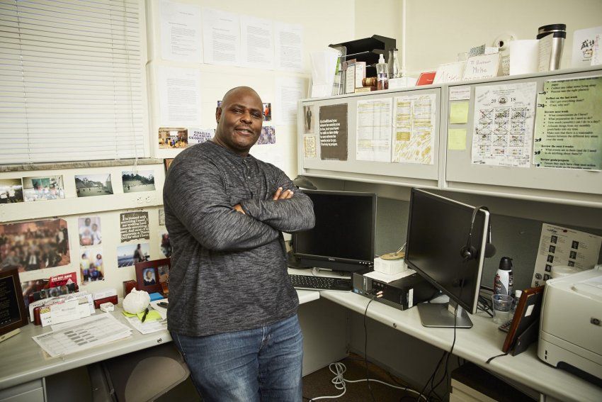 Mike Texada in his office