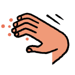 Illustration of hand scratching an itch